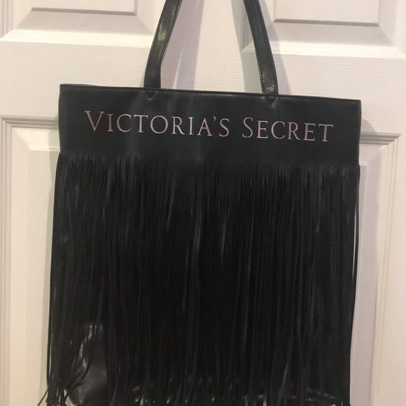 Victoria’s Secret black fringe tote - Picture 3 of 8